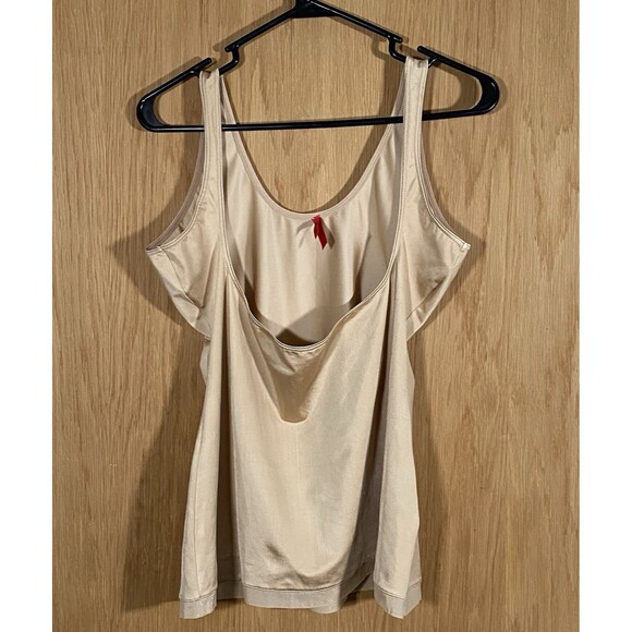 Spanx Shaper Slimpicity Camisole Cami Open Bust Nude Beige Women's Plus Sz 2X - Picture 1 of 8